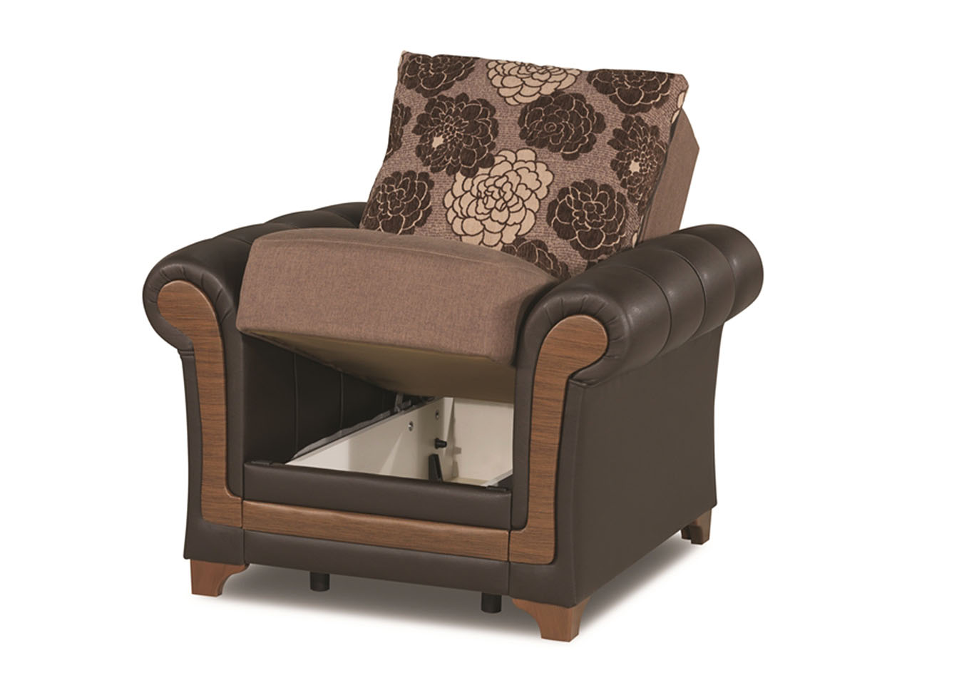 Dream Decor Brown Polyester Chair,Ottomanson (Previously Casamode)